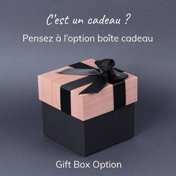 Coffret cadeau pour montre en bois