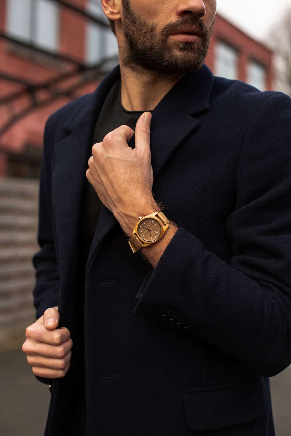 look montre en bois homme